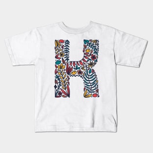 Tropical Letter K Kids T-Shirt